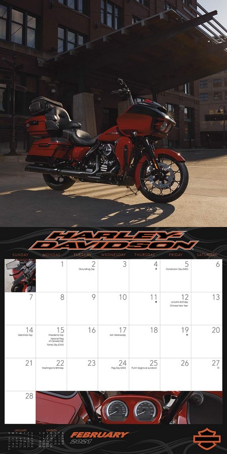 harley calendar 2021