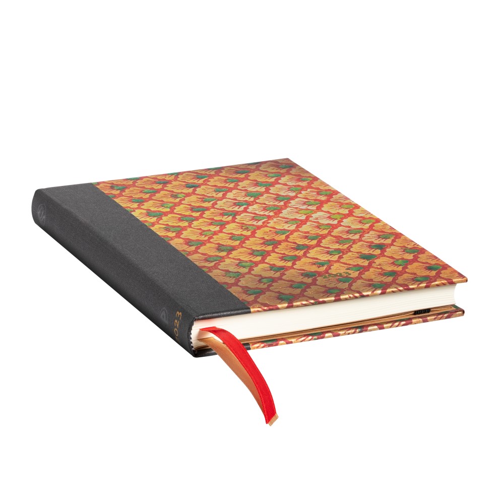 Golden Pathway Midi Lined Hardcover Journal (Elastic Band Closure) : Paperblanks
