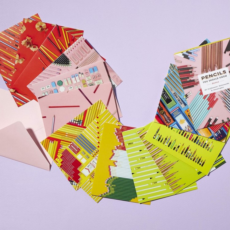 Pencils You Should Know Notes, 20 Different Notecards & Envelopes (Blank Cards with Photographs