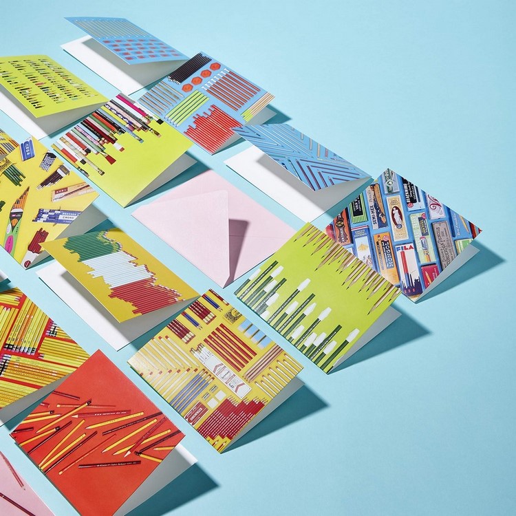 Pencils You Should Know Notes, 20 Different Notecards & Envelopes (Blank Cards with Photographs