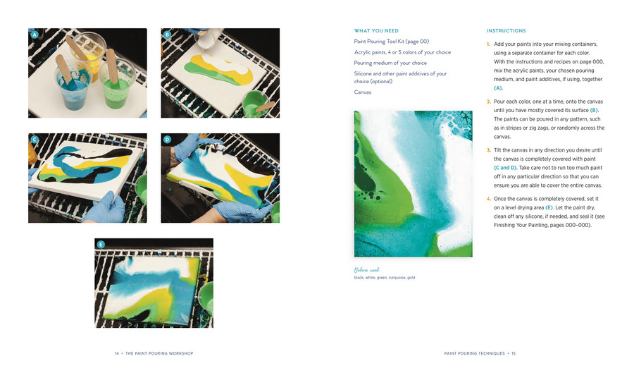 The Paint Pouring Learn to Create Dazzling Abstract Art with