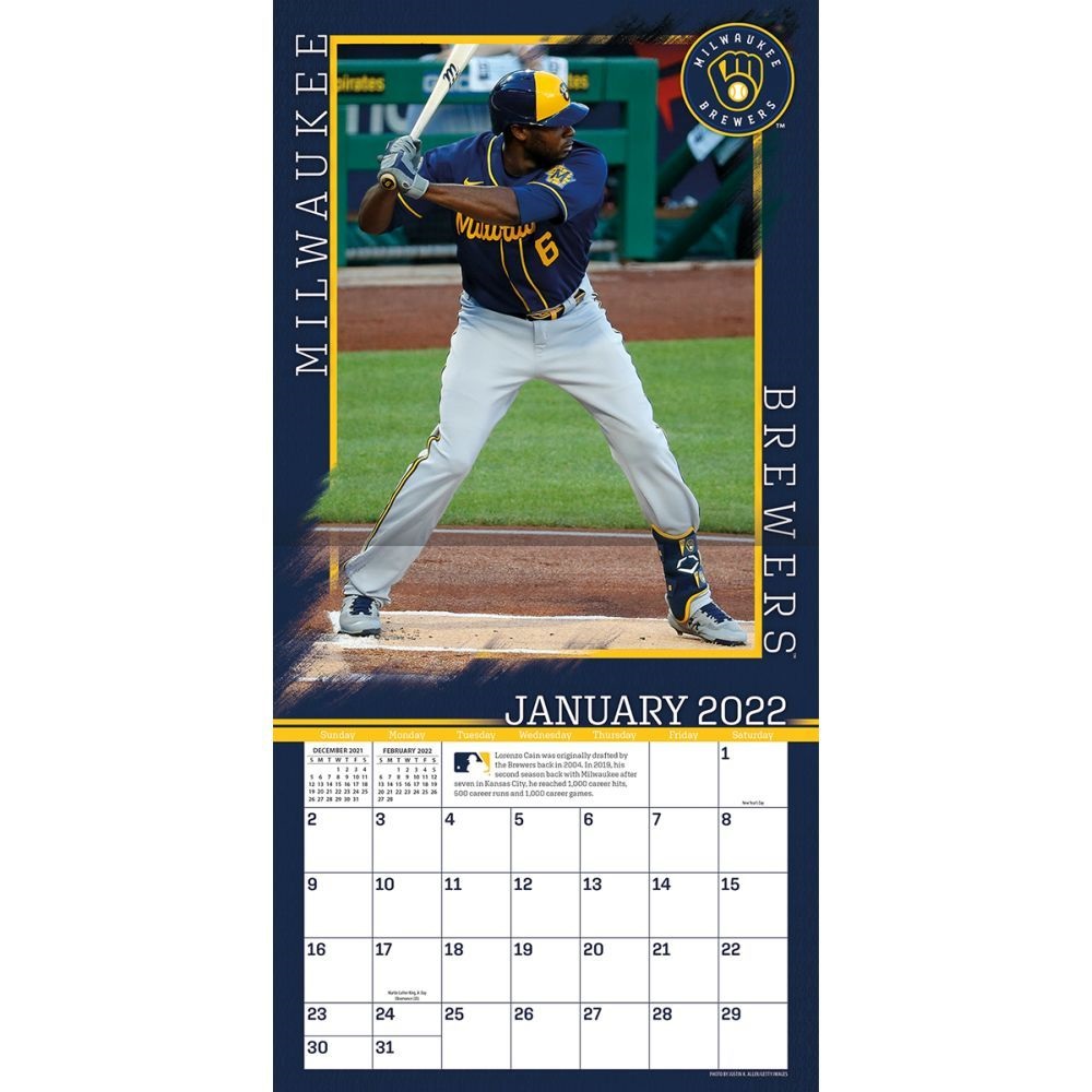 Milwaukee Brewers 2022 Wall Calendar by The Lang Companies