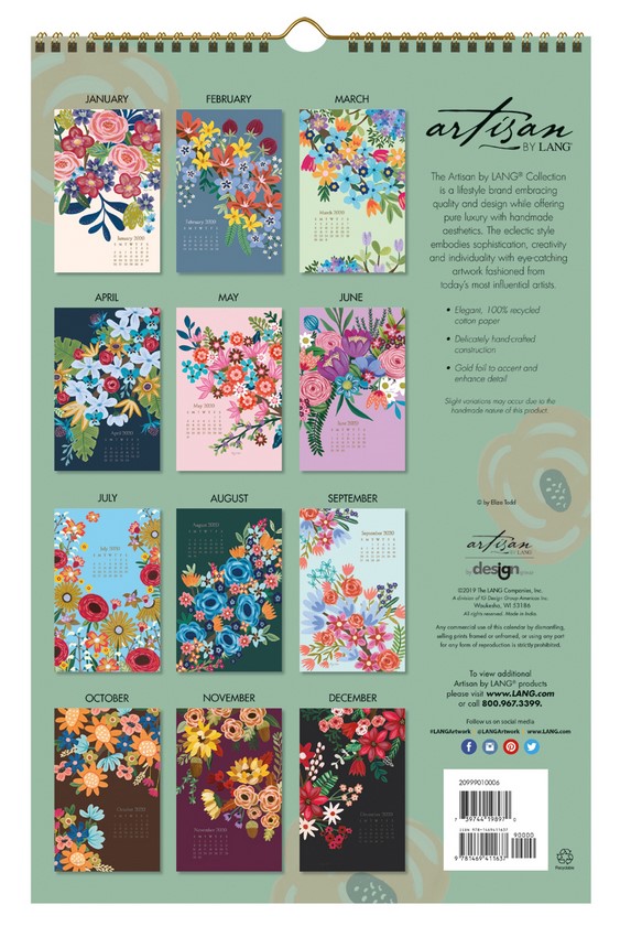 Bloom 2020 Poster Calendar by Inc. Lang Companies | 9781469411637 ...