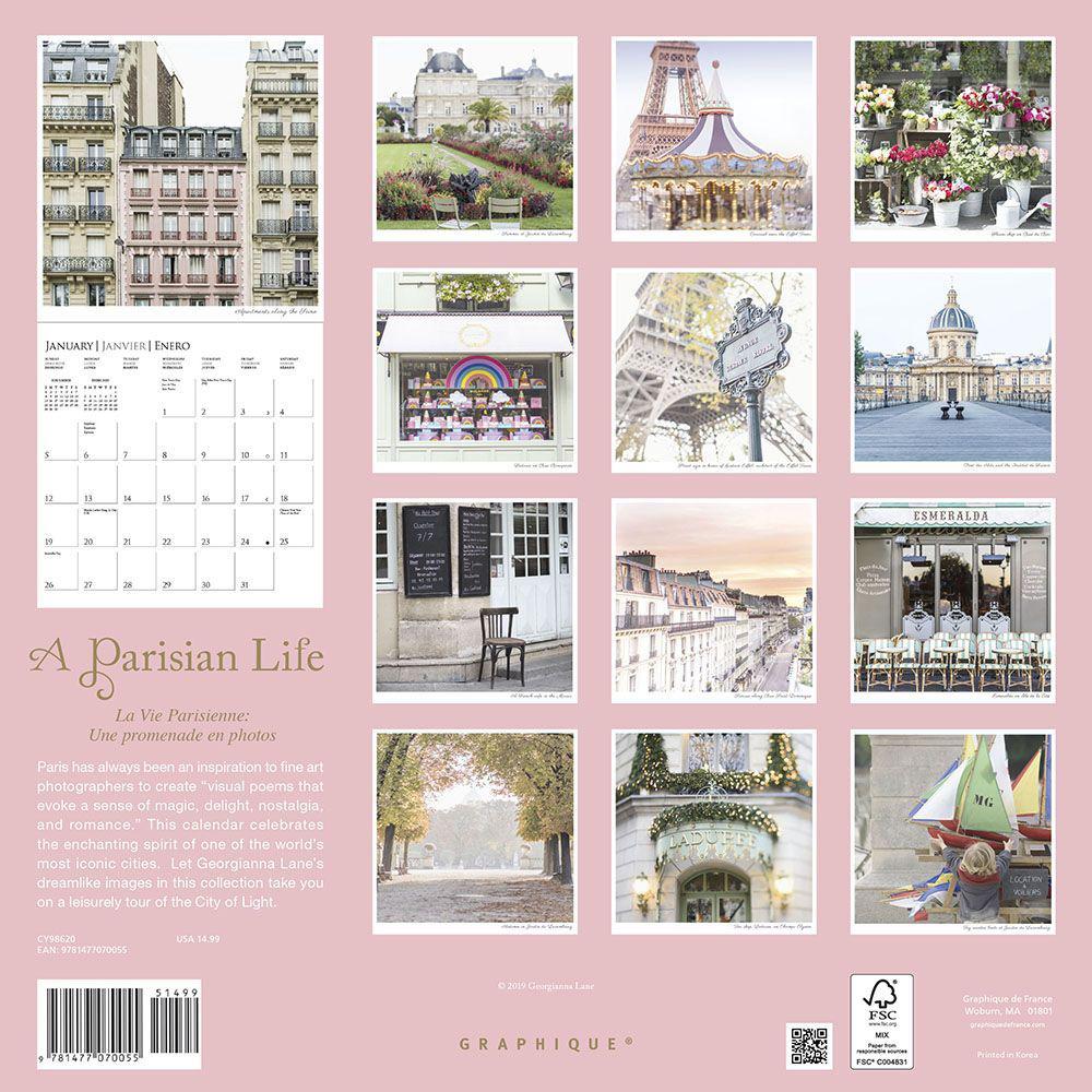 A Parisian Life 2020 Wall Calendar by Graphique De France