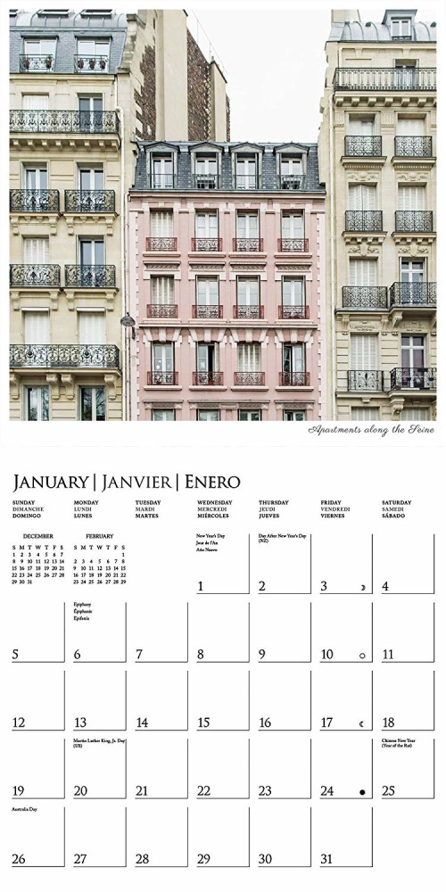 A Parisian Life 2020 Wall Calendar by Graphique De France
