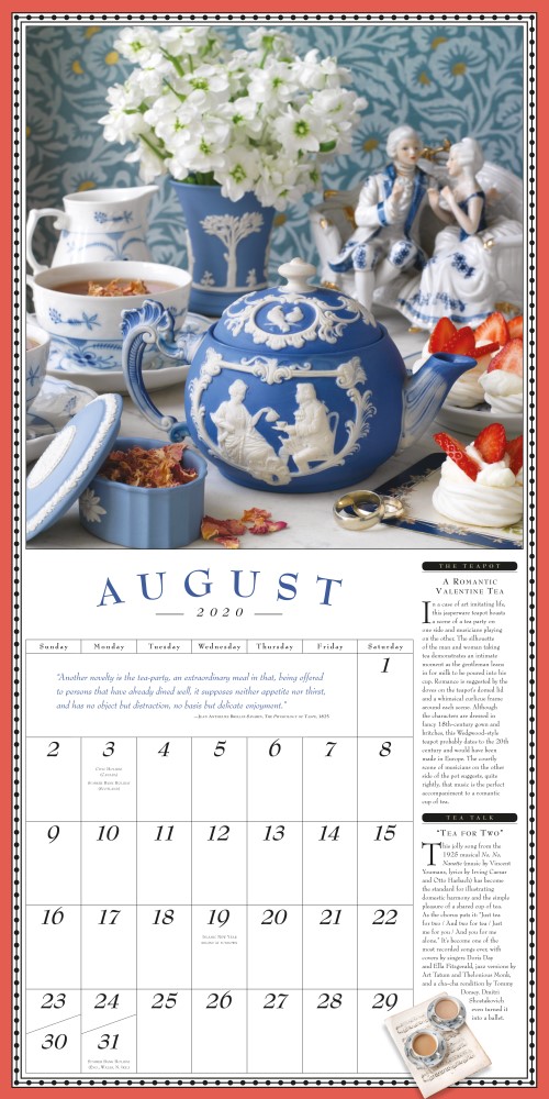 The Collectible Teapot and Tea 2020 Wall Calendar by Workman