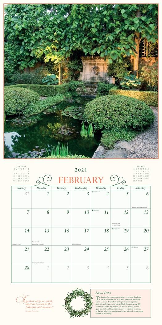 The Secret Garden - 2021 Wall Calendar by Deborah Bishop ...