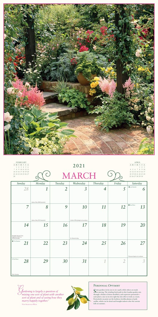 The Secret Garden - 2021 Wall Calendar by Deborah Bishop ...