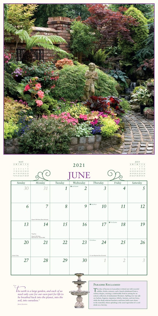 The Secret Garden - 2021 Wall Calendar by Deborah Bishop ...