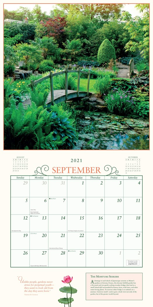 The Secret Garden 2021 Wall Calendar by Deborah