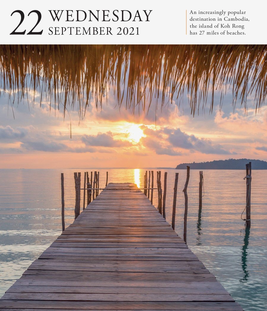 Islands 2021 Daily Desk Calendar, PageADay Gallery Calendar by