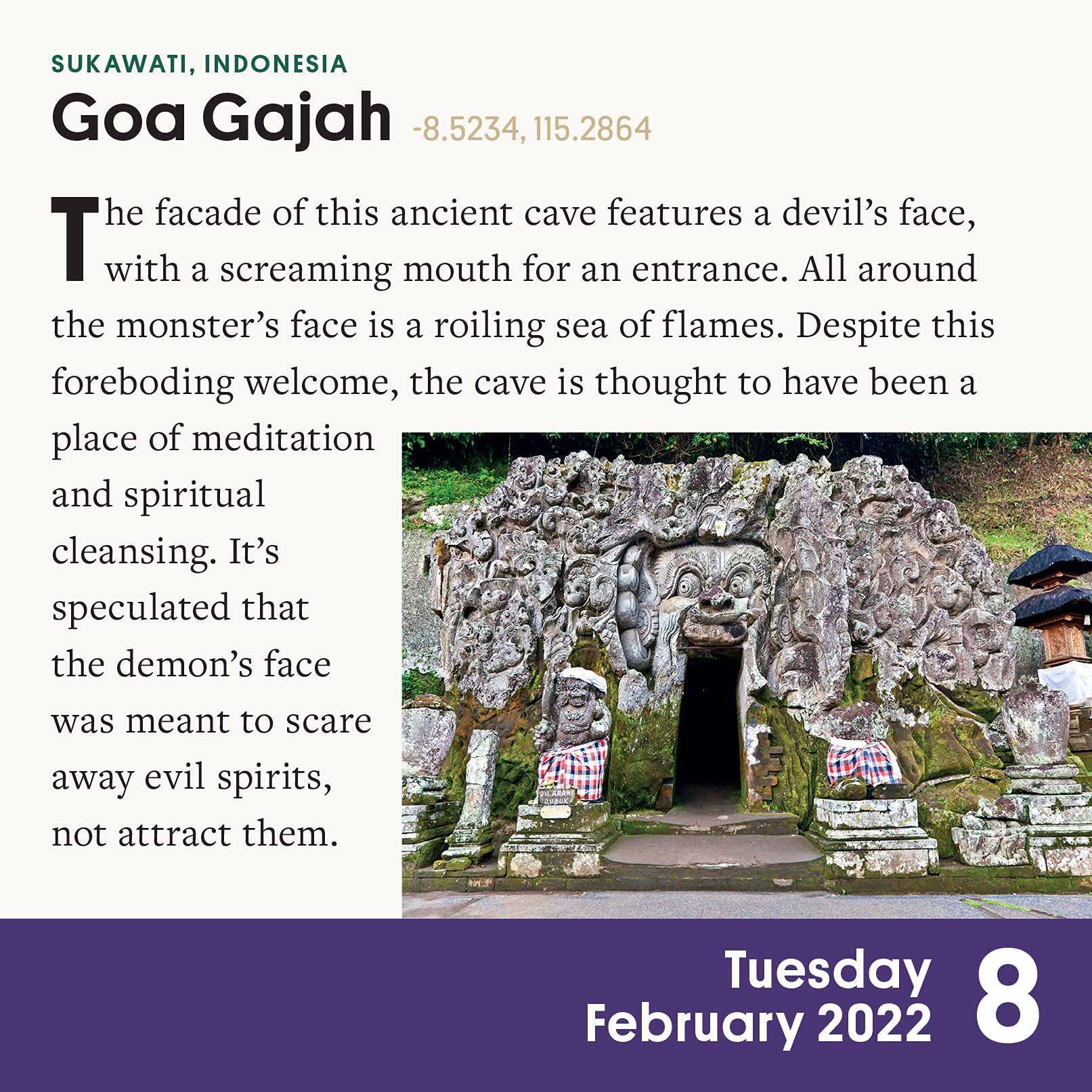 Atlas Obscura Color PageADay® 2022 Desk Calendar, 365 of