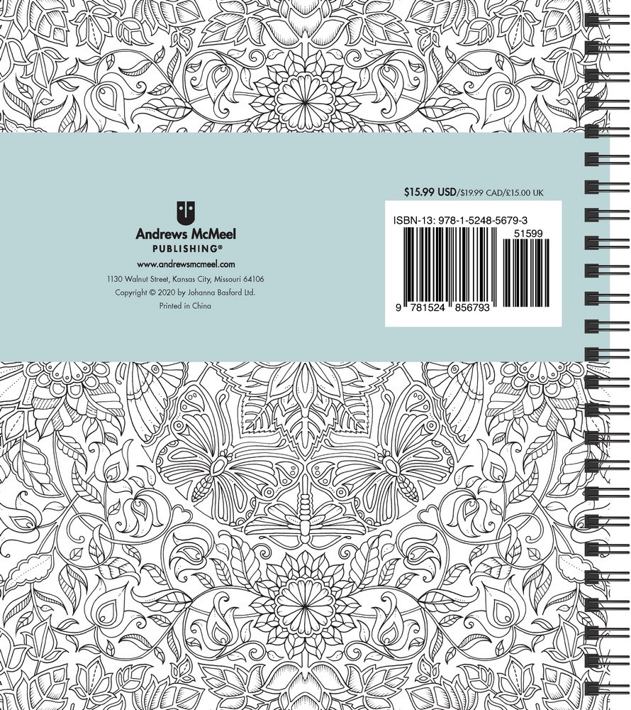Johanna Basford 2021 Weekly Coloring Planner (Diary) by Johanna