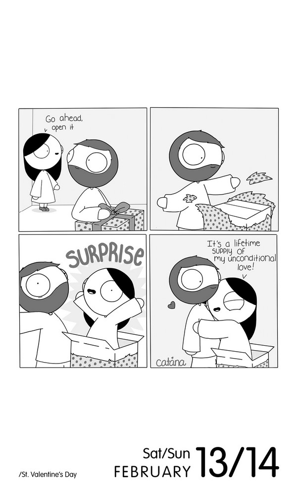 Catana Comics Little Moments of Love 2021 Deluxe Daily Desk Calendar