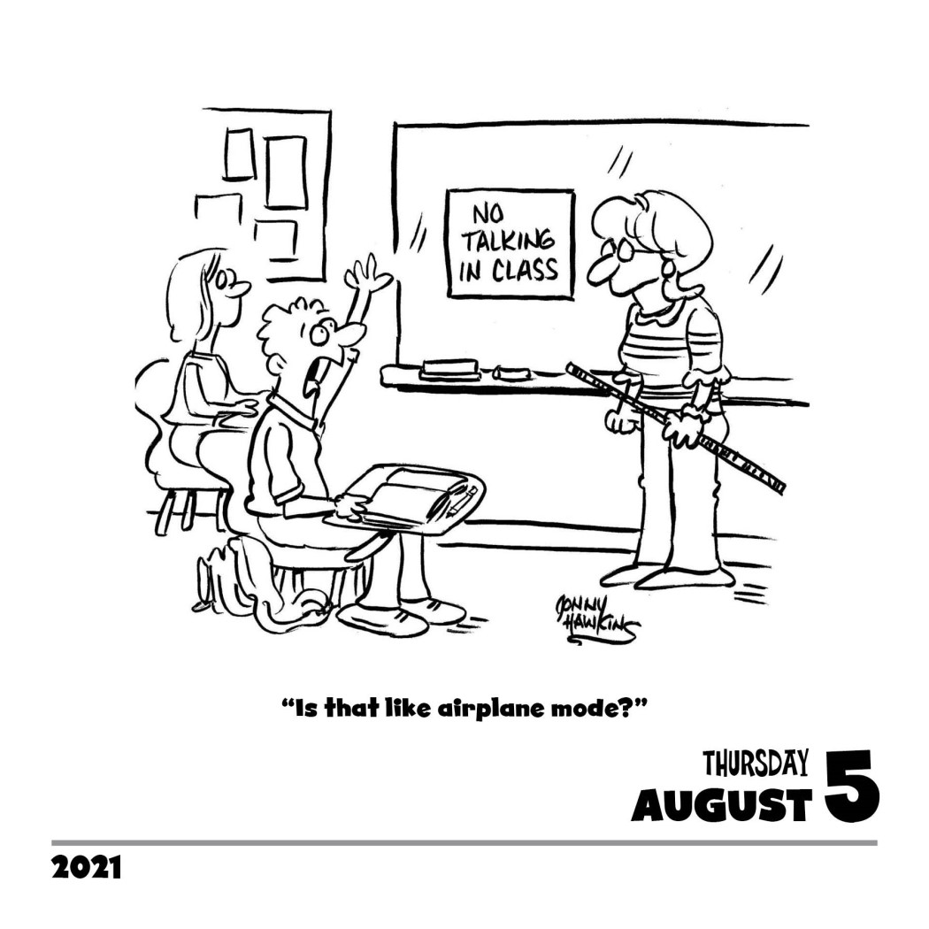 Teacher CartoonADay 2021 Desk Calendar, A Daily Lesson in Humor by