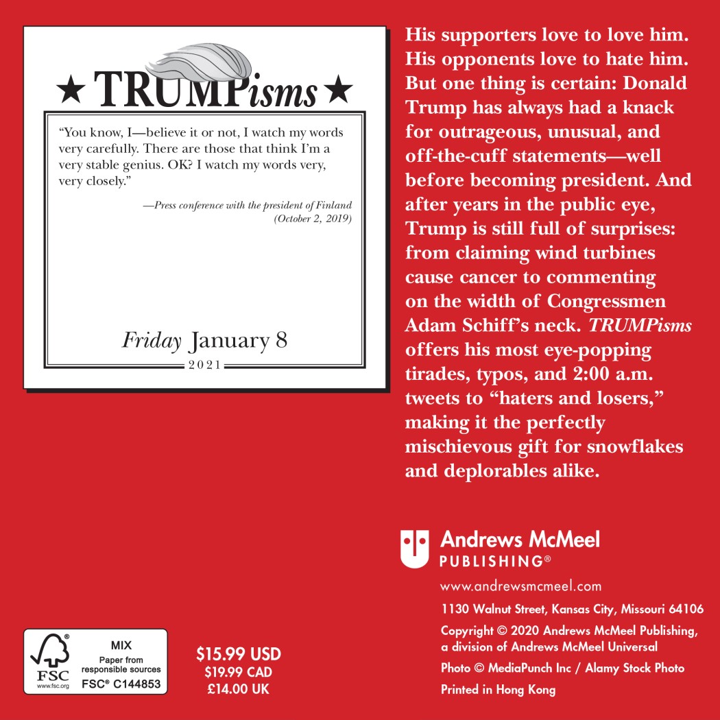 TRUMPisms 2021 Daily Desk Calendar by Andrews McMeel Publishing