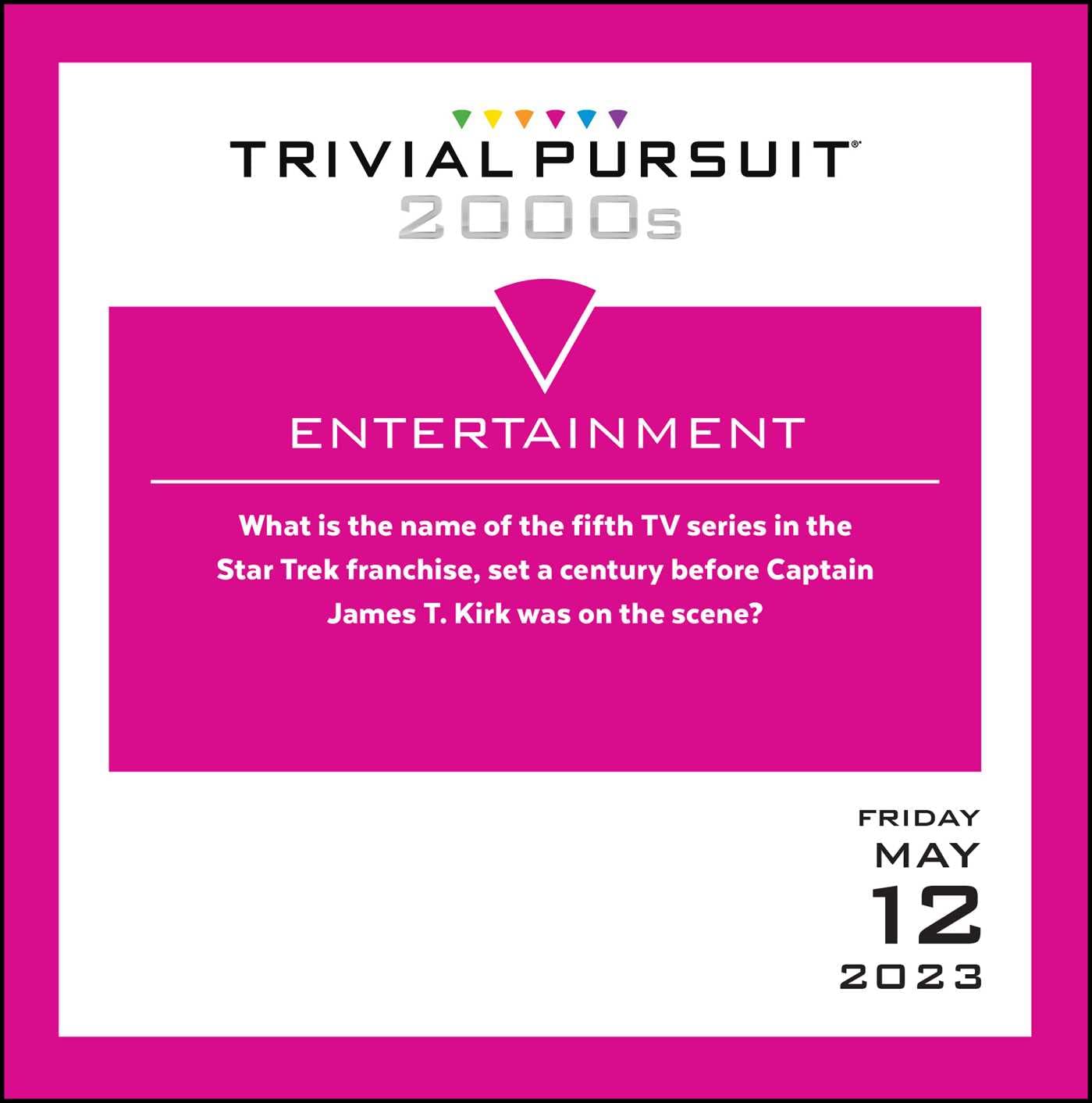 Trivial Pursuit 2023 Daily Desk Calendar, 2000s Edition by Hasbro
