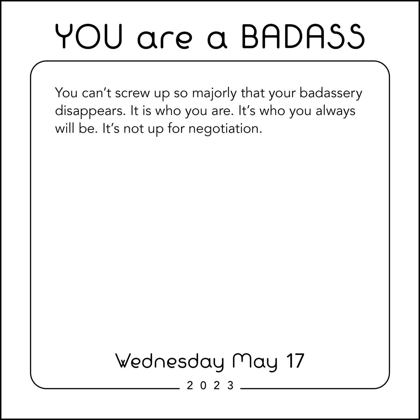 You Are A Badass 2023 Day to Day Calendar By Jen Sincero 9781524873561 Booktopia you-are-a-badass-2023-day-to-day-calendar-by-jen-sincero-9781524873561-booktopia
