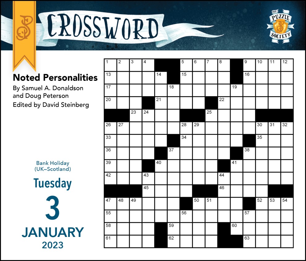 The Puzzle Society Crossword 2023 Daily Desk Calendar Puzzle Your The Puzzle Society Crossword 2023 Daily Desk Calendar Puzzle Your