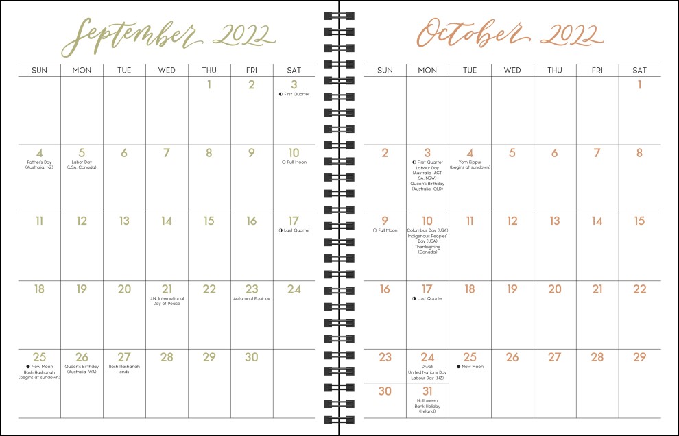 Scriptures and Florals 16Month 20222023 Weekly/Monthly Planner