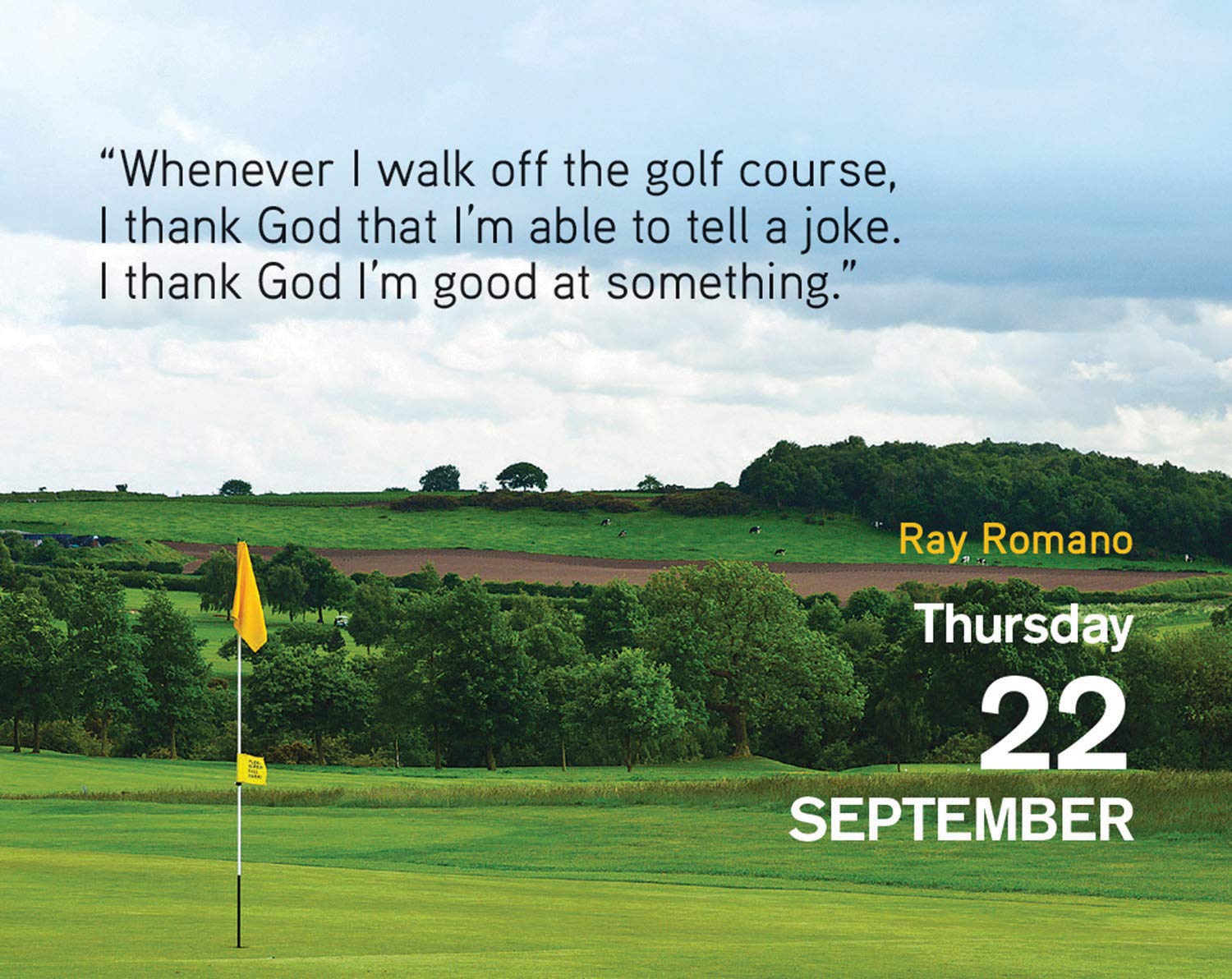 Golf Quips 2022 Mini Daily Desk Calendar by Carousel Calendars