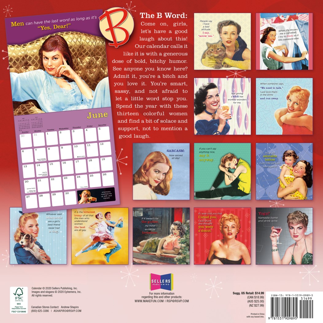 The B Word: You Say I'm a Bitch Like It's a Bad Thing - 2021 Wall ...