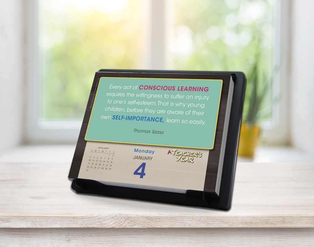 A Teacher's Year 2021 Daily Desk Calendar, Daily Quotes