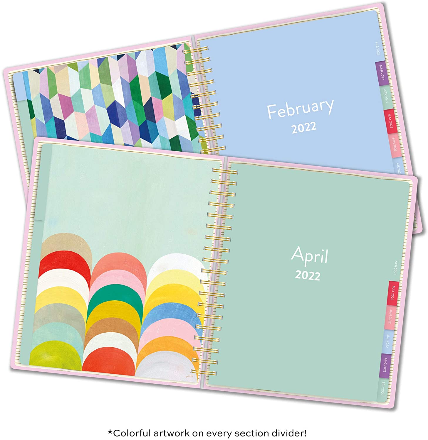 Geometric 2022 Deluxe Hardcover Planner, Spiral Bound by Melanie