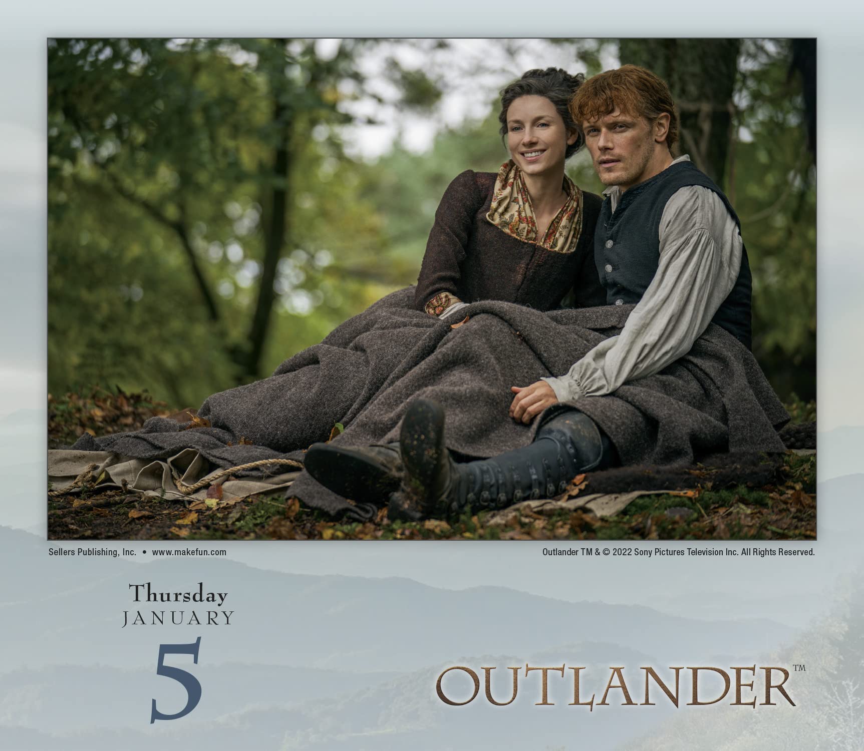 Outlander 2023 Daily Desk Calendar by Sellers Publishing