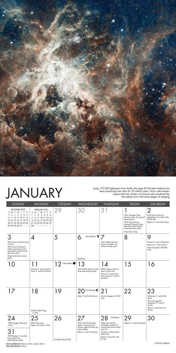 Astronomy - 2021 Mini Wall Calendar by Willow Creek Press ...