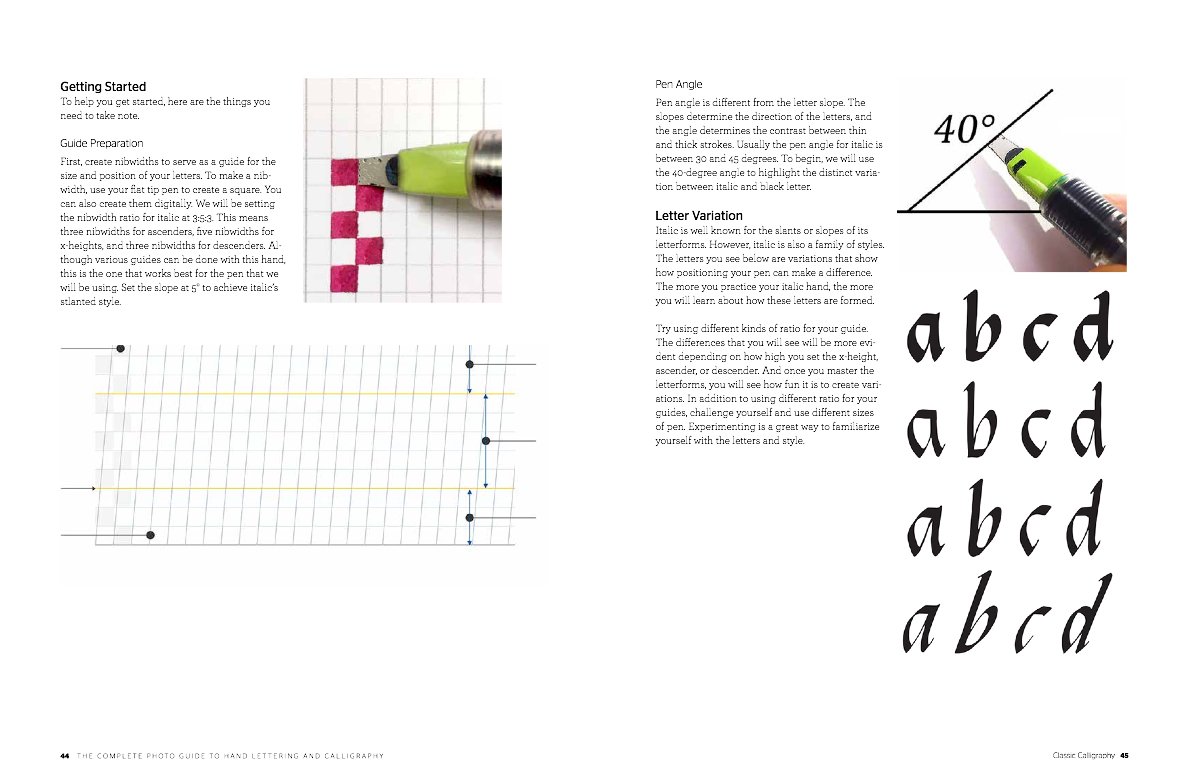 The Complete Photo Guide to Hand Lettering and Calligraphy, Complete ...