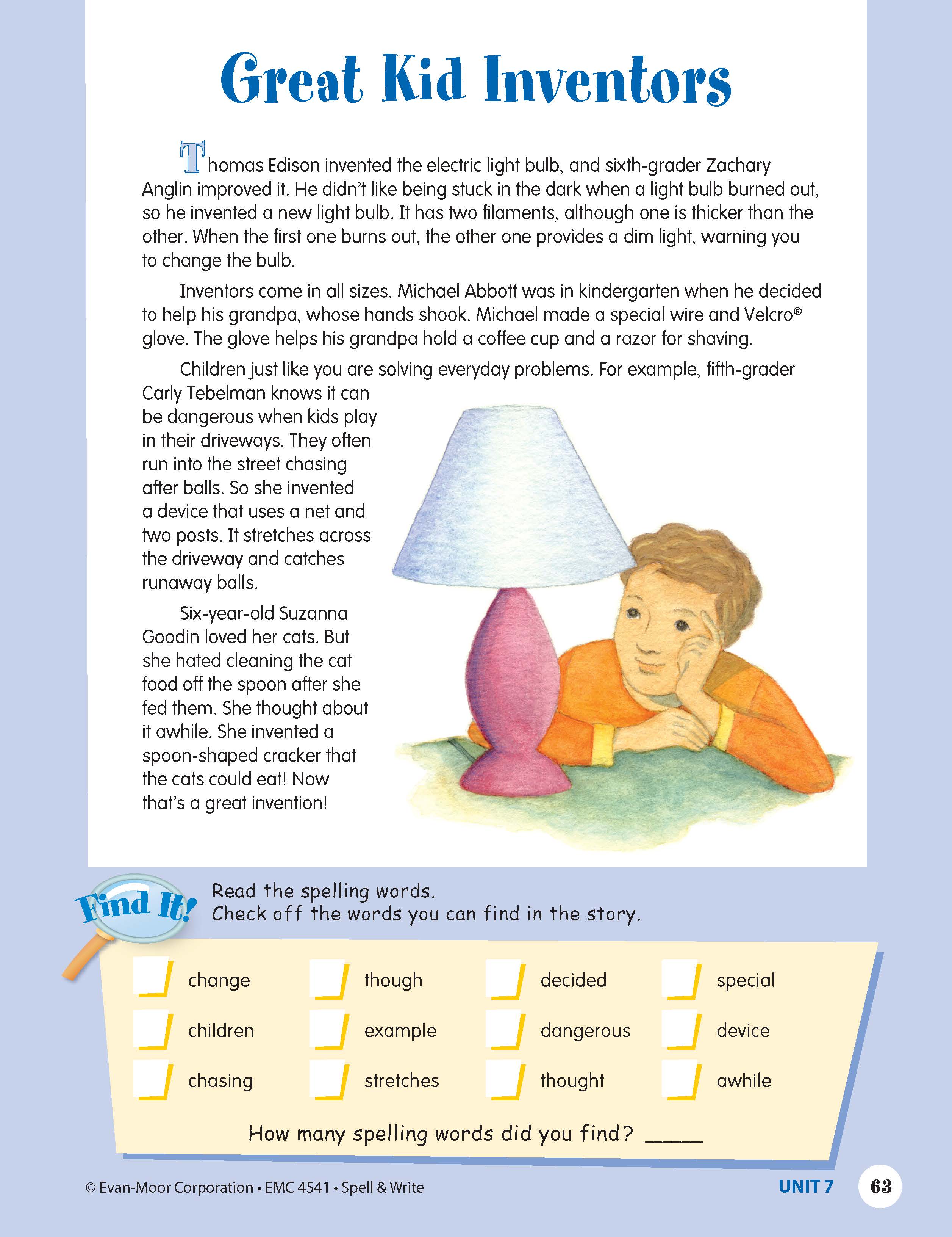 Spell & Write - Grade 5 Workbook by Evan-Moor Educational Publishers ...