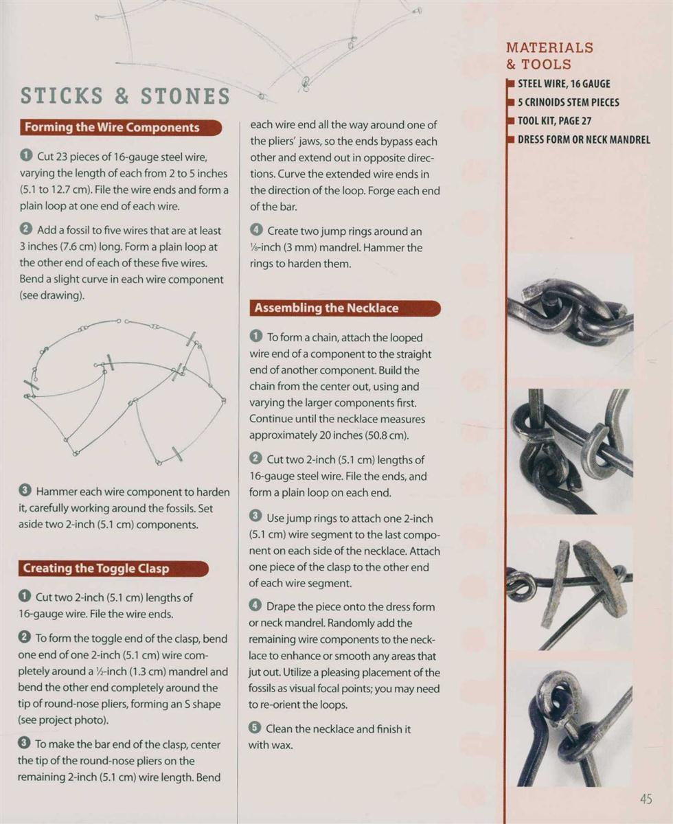 Steel Wire Jewelry, Stylish Designs. Simple Techniques. Artful