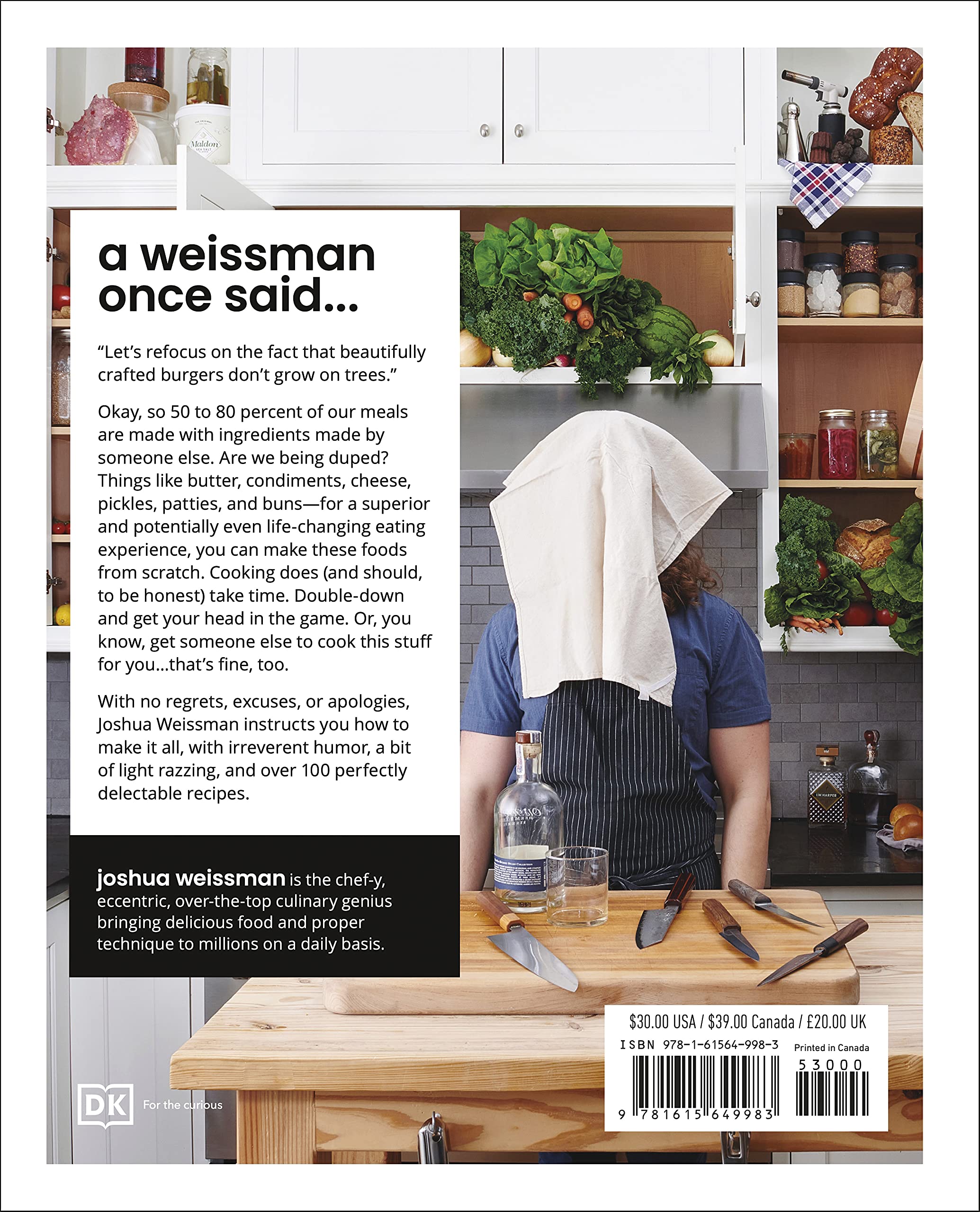 Joshua Weissman, An Unapologetic Cookbook by Joshua Weissman 9781615649983 Booktopia