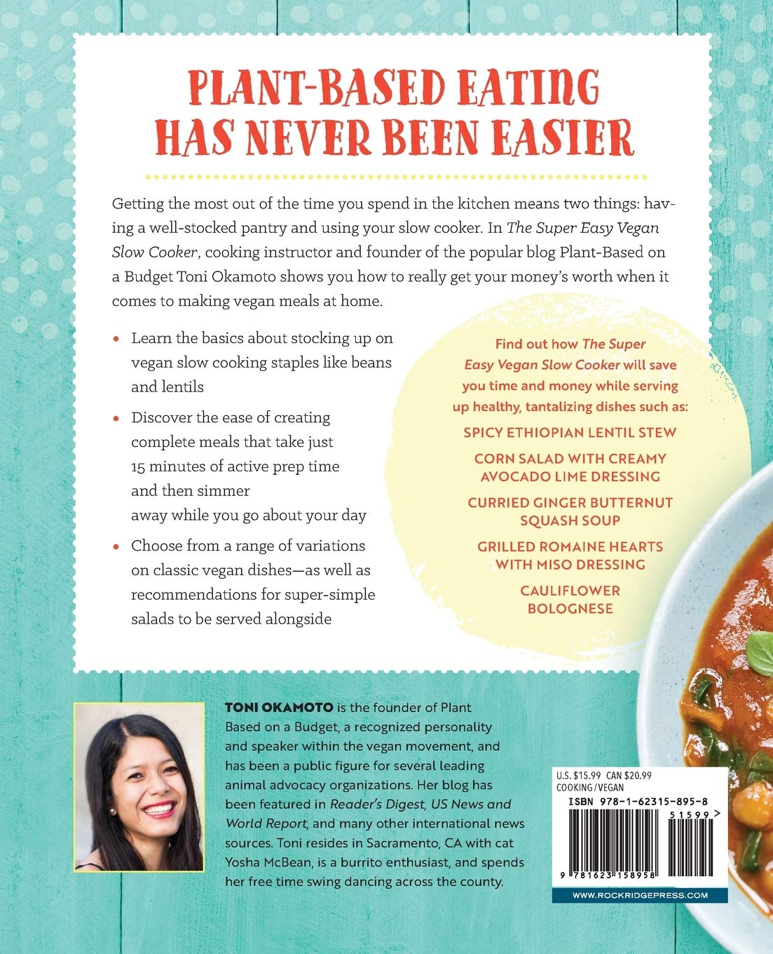 The Super Easy Vegan Slow Cooker Cookbook, 100 Easy, Healthy Recipes