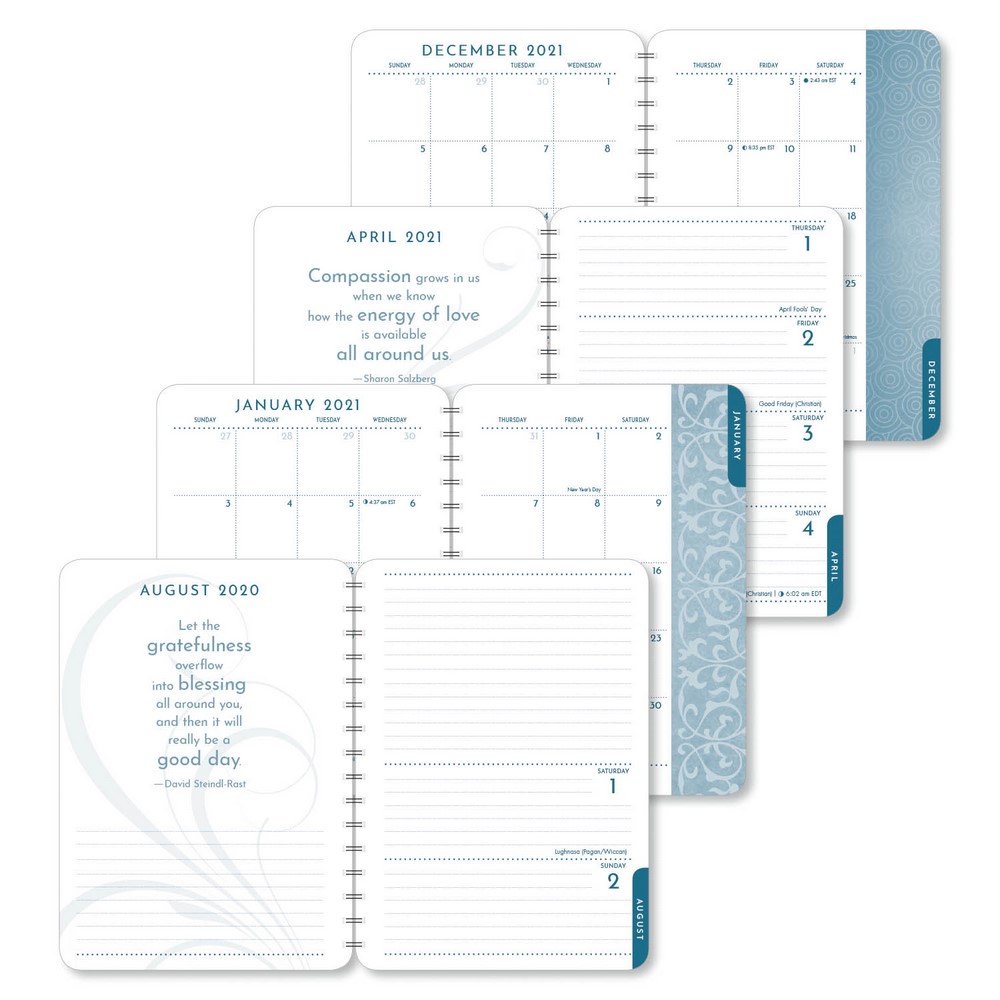 A Year of Mindful Living - 2020 - 2021 On-the-Go Weekly Planner, 17 ...