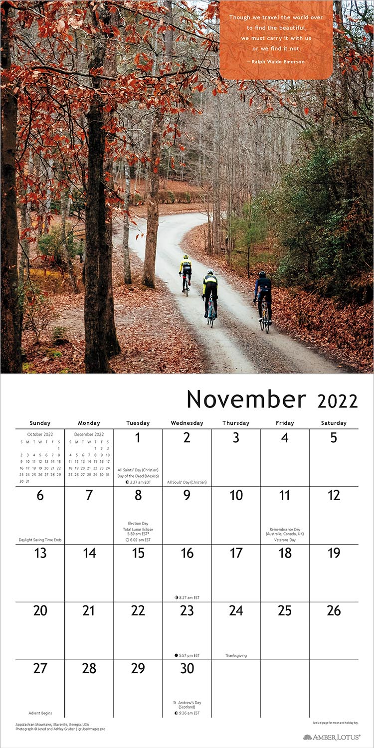 Bicycle Bliss 2022 Wall Calendar, Bike Adventures and Inspiration by
