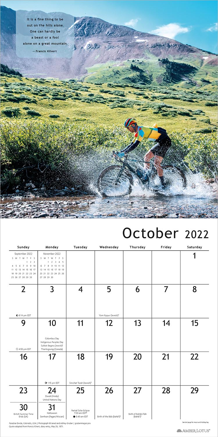 Bicycle Bliss 2022 Wall Calendar, Bike Adventures and Inspiration by