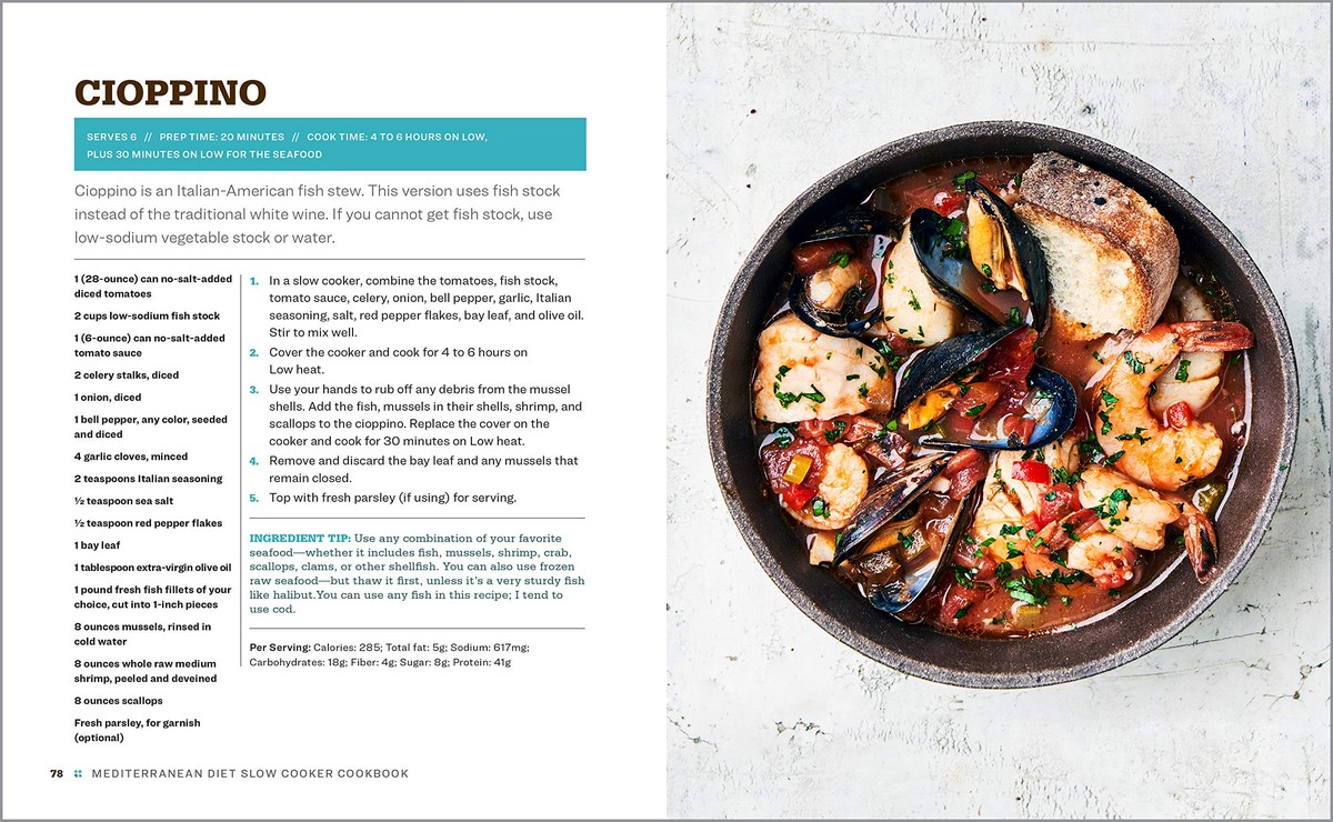 Mediterranean Diet Slow Cooker Cookbook, 100 Healthy Recipes by Shannon