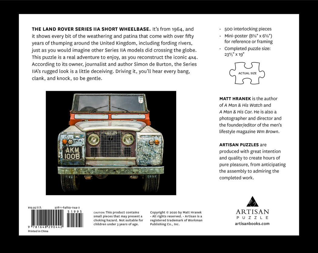1964 Land Rover Series IIA - Puzzle, 500-Piece Jigsaw Puzzle by Matt ...