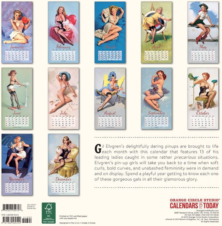 2020 Pin-up Girls Wall Calendar by Gil Elvgren | 9781682587492 | Booktopia 2020 Pin-up Girls Wall Calendar by Gil Elvgren | 9781682587492 | Booktopia