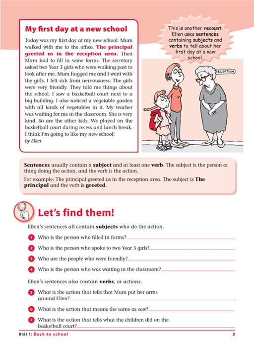 Printable english grammar booklet picture