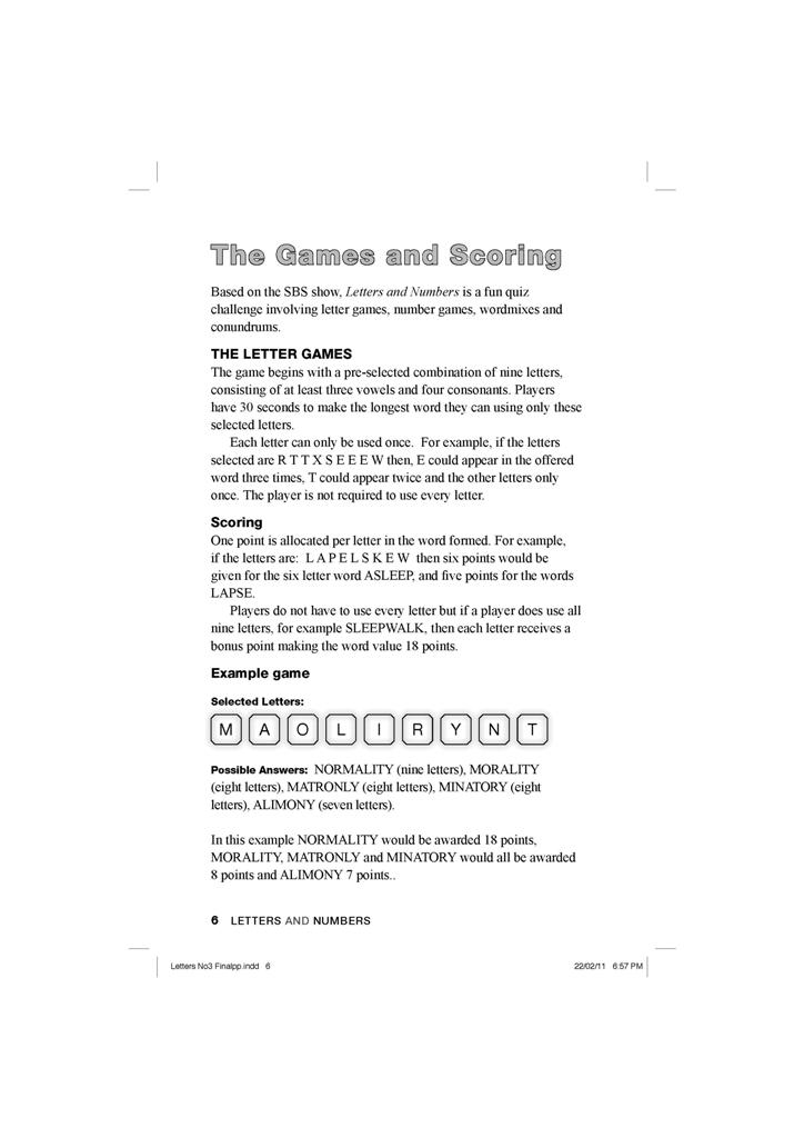 Letters and Numbers 3 by SBS Staff 9781742701677 Booktopia