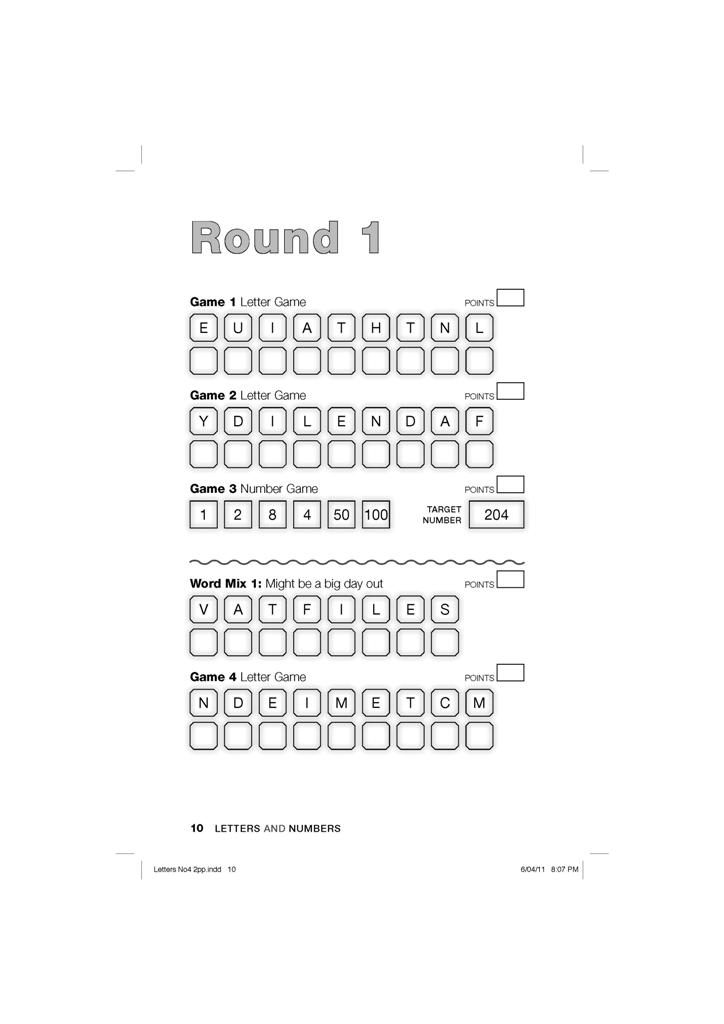 Letters and Numbers 4, Word and Number Puzzles from the SBS TV show by