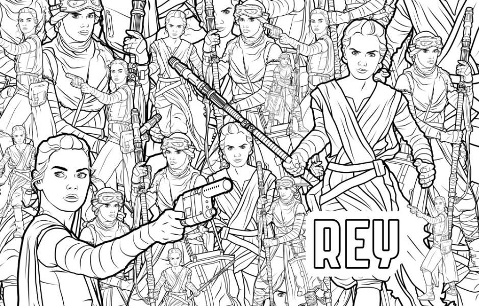 Star Wars The Force Awakens A Galaxy of Colouring, Star Wars (Episode