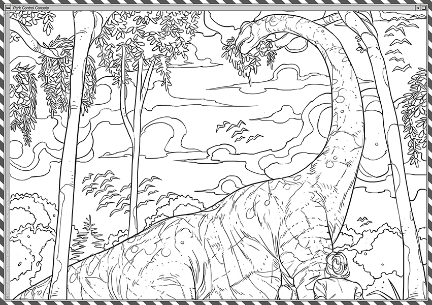 Jurassic Park 30th Anniversary, Adult Colouring Book (Universal ...