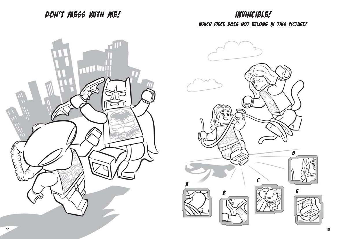 Lego Justice League Coloring Pages LEGO Batman: Fun To Colour By