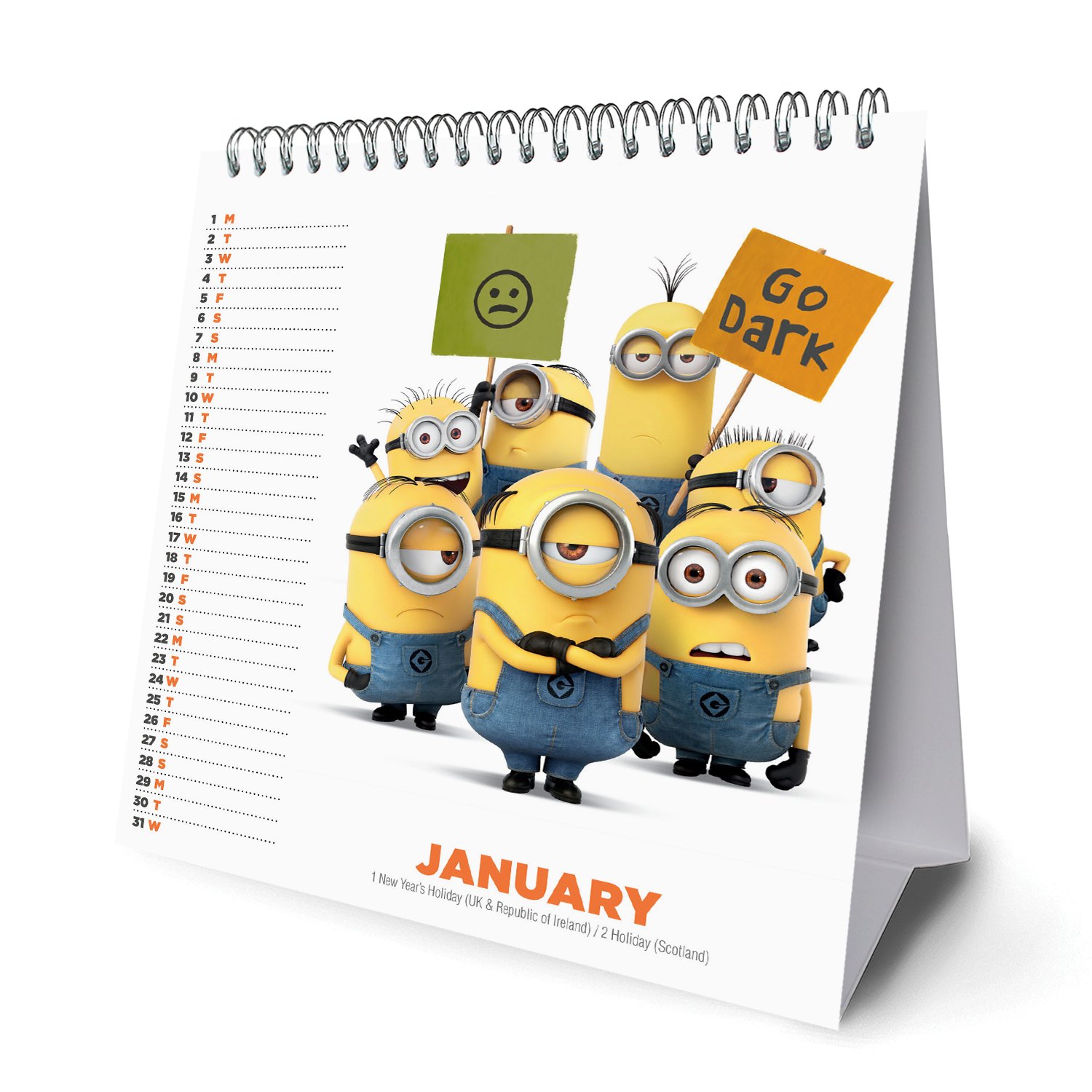 Deable Me 3 Official Desk Easel 2018 Calendar Month To View Description Details