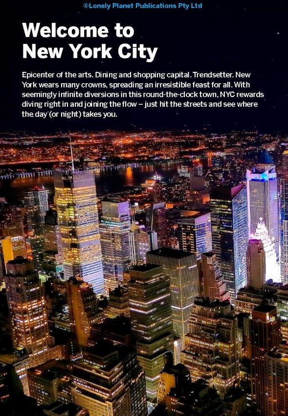 Pocket New York City, Lonely Travel Guide 7th Edition by