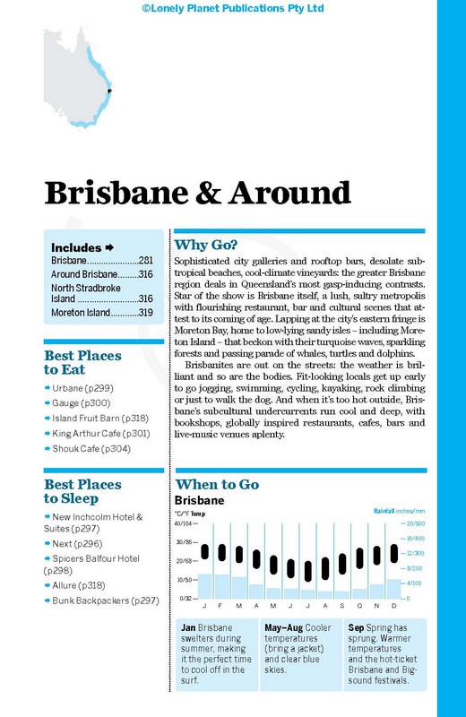 Lonely Planet East Coast Australia Travel Guide - Regional Guide Book In Very Good Condition